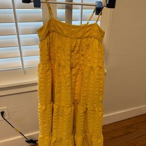 Yellow Strappy Maxi Dress